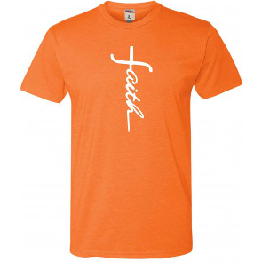 Faith Cross Letters Deluxe T-Shirt