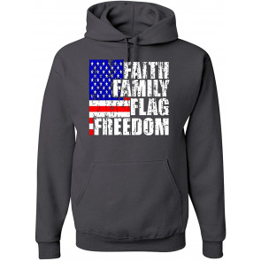 Faith Family Flag Freedom American T-Shirt