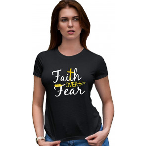 Faith Over Fear Cross & Arrow Deluxe Soft T-Shirt