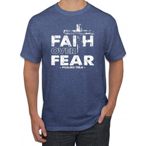 Faith Over Fear Psalm 118:6 White Inspirational/Christian T-Shirt