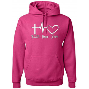 Faith.Hope.Love Heart Beat Inspirational/Christian T-Shirt