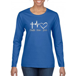 Faith.Hope.Love Heart Beat Inspirational/Christian T-Shirt