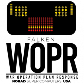 Falken Wopr  War Operation Plan Response  Norad Super Computers Usa  War Games  80s Tshirt