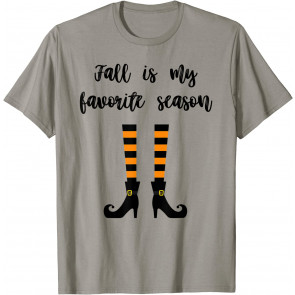 Fall Is My Favorite Season - Halloween Autumn Witch Boots T-Shirt