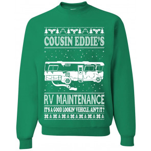 Family Vacation Cousin Eddie's RV Maintenance Ugly Christmas  T-Shirt