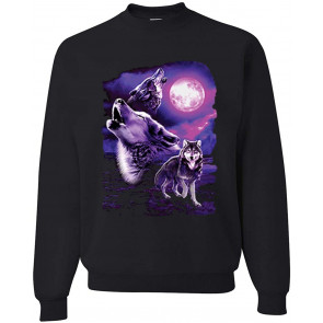 Fantasy Wolf Howling At The Full Moon Animal Lover T-Shirt