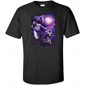 Fantasy Wolf Howling At The Moon T-Shirt