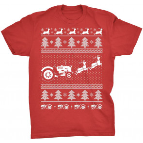 Farmer's Fight - Rancher Farmer Tractor Christmas  T-Shirt