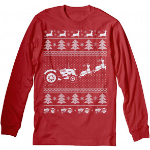 Farmer's Fight - Rancher Farmer Tractor Christmas  T-Shirt