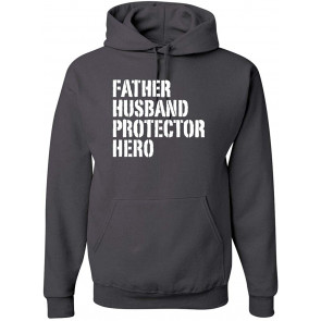 Father Husband Protector Hero Best Dad Husband Father Gift T-Shirt