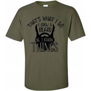 Father's Day I Grow A Beard And Know Things T-Shirt