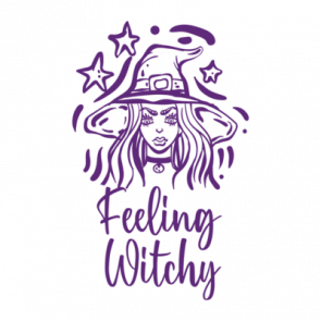 Feeling Witchy  Girls Halloween Shirt