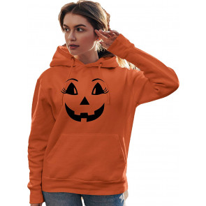 Female Jack O Lantern Pumpkin T-Shirt