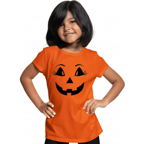 Female Jack O Lantern Pumpkin T-Shirt