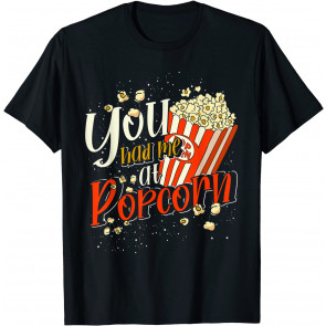 Film Snacks Cinema And Food Lover Popcorn T-Shirt