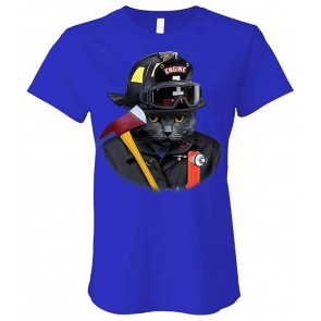 Firefighter CAT - Ladies Cotton T-Shirt