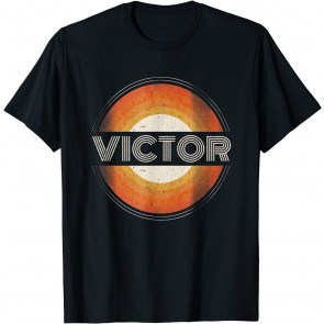 First Name Victor Retro Personalized Vintage T-Shirt