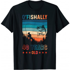 Fisherman 40th Birthday T-Shirt
