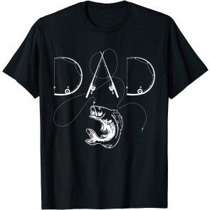 Fisherman Dad Fishing Enthusiast Fish Lover Daddy Father T-Shirt