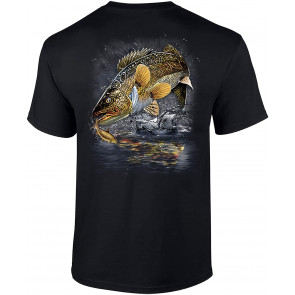Fishing Jumping Walleye T-Shirt