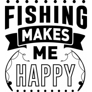 Fishing Makes Me Happy 2 T-Shirt