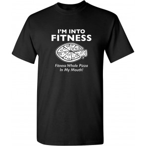 Fitness Pizza In My Mouth T-Shirt