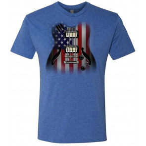 Flag Guitar - Tri-Blend T-Shirt