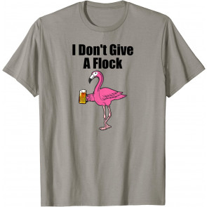 Flamingo Drinking Beer - T-Shirt