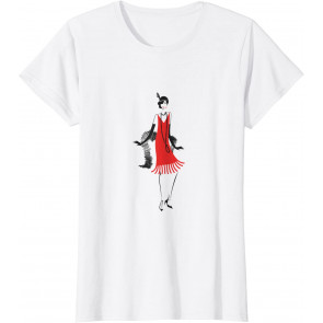 Flapper - Art Deco Girl Artsy Roaring Twenties T-Shirt