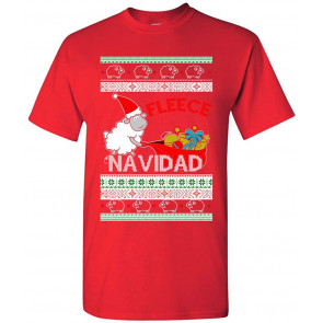 Fleece Navidad Sheep Ugly Christmas T-Shirt