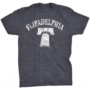 Flipadelphia - Distressed Print Vintage Style Flip Cup T-Shirt