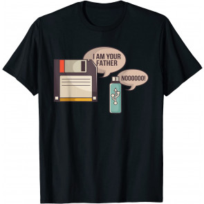 Floppy I Am Your Dad Usb Nerd Admin Design T-Shirt