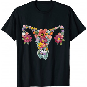 Floral Ovary Uterus  T-Shirt