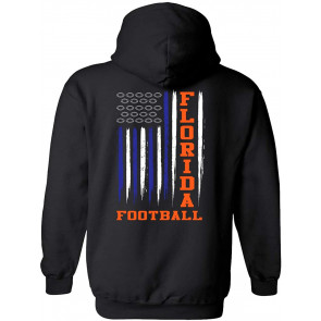 Florida Football Blue & Orange Flag T-Shirt