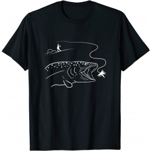 Fly Fishinger Catches Big Trout For Mountain Lover T-Shirt