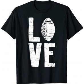 Football Player Love Vintage Gift T-Shirt