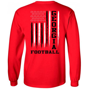 Football Team Color American Flag T-Shirt