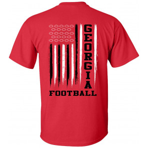 Football Team Color American Flag T-Shirt