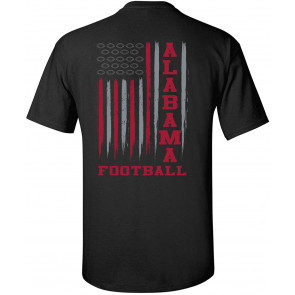 Football Team Colors American Flag T-Shirt