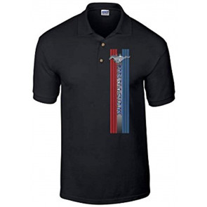 Ford Mustang Pony Stripes Ford Motors Logo Truck Car Mens T-Shirt