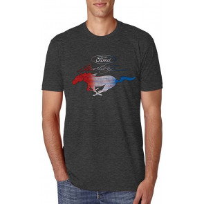 Ford Mustang USA Flag Cars And Trucks T-Shirt