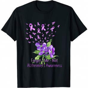 Forget Me Not Flower Alzheimer's Awareness Month T-Shirt