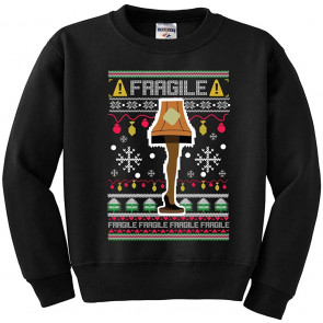 Fragile Christmas Christmas Ugly Christmas  Boys Crewneck Graphic Sweat T-Shirt