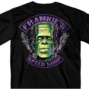 Frankie's Speed Shop 1% Cotton Double Sided Printed Biker T-Shirt