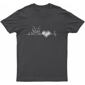 French BullLovely Dog I Love My Frenchie (3) Dog T T-Shirt