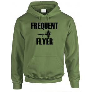 Frequent Flyer - Fly Fishing Outdoors Fish T-Shirt