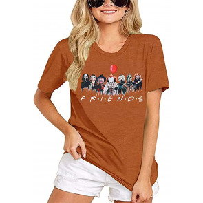 Friends Halloween For Women Funny Novelty Horror Movie Tshirt