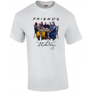 Friends Stephen King Sign, IT Pennywise, Scary Novel Horror Characters, Ouija Board, Movie Villains  T-Shirt