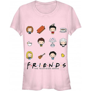 Friends TV Show Chibi Characters Girls Juniors T-Shirt