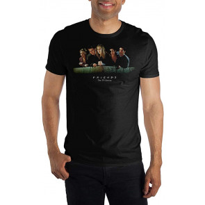 Friends TV Show Over The Balcony Black T-Shirt